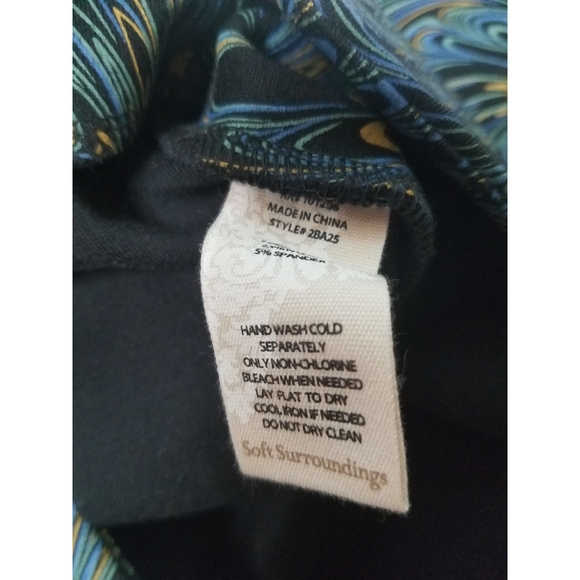 Soft Surroundings Marbled Print Pants - Picture 8 of 12